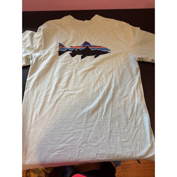 Patagonia Men's Regular Fit S/S Crewneck T-Shirt Green • Medium - Picture 1 of 5